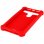 Avizar Funda Silicona Efecto Cuero Roja para Smartphones 5.3" a 5.6"