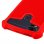 Avizar Funda Silicona Efecto Cuero Roja para Smartphones 5.3" a 5.6"