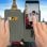 Custodia a libro Avizar con Slide Blu per Smartphone da 3,8" a 4,7"