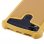 Coque en silicone effet cuir doré Avizar pour smartphones de 4,7" à 5,3"