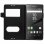 Avizar Funda Libro con Doble Ventana Negra para Sony Xperia Z5 Compact