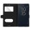 Avizar Funda Libro con Doble Ventana Negra para Sony Xperia X Compact