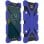 Avizar Funda Antigolpes con Soporte Azul para Smartphones de 4.7" a 5.3"