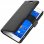 Avizar Funda Libro Billetera Negra para Sony Xperia Z3 Compact