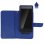 Avizar Funda Billetera Azul para Smartphones de 3.8" a 4.3"