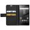 Avizar Funda Tipo Libro Cartera Negra para Sony Xperia Z5 Premium