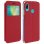 Avizar Funda Libro Cartera con Ventana Roja para Huawei P Smart 2019/Honor 10 Lite