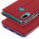 Avizar Funda Libro Cartera con Ventana Roja para Huawei P Smart 2019/Honor 10 Lite