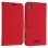 Avizar Funda Libro Billetera Roja para Sony Xperia T3