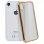 Avizar Funda de Silicona Transparente con Bordes Dorado Metalizado para Apple iPhone XR