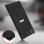 Avizar Funda de Metal Extraíble Bordes Cromados Negra para Sony Xperia XZ1