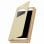 Clappio Funda Libro con Ventana Dorada para Smartphones de 4.7"