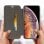 Xqisit Funda Tipo Libro Slim Negra para Apple iPhone XS Max