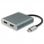 Equip Adaptador USB-C a 2x HDMI Hembra 4K 30Hz Gris