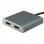 Equip Adaptador USB-C a 2x HDMI Hembra 4K 30Hz Gris