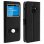 Avizar Funda Libro con Ventana Doble Negra para Samsung Galaxy A8