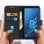 Avizar Funda Cartera Negra para Samsung Galaxy A8