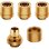 Refrigeration Liquide Corsair Hydro X Series XF Compression 10/13mm Pack de 4 Doré