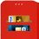 Avizar Funda Libro Billetera Rojo para Nokia 6.1