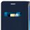 Avizar Flip Book Cover Capa Carteira Azul Escura para Samsung Galaxy J3 2017