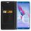Avizar Flip Book Cover Funda Cartera Negra para Honor 9 Lite