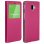 Avizar Funda Libro con Ventana Fucsia para Samsung Galaxy J6 Plus