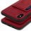 Avizar Coque arrière en silicone/simili cuir rouge effet vintage pour Apple iPhone XS Max