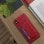 Avizar Coque arrière en silicone/simili cuir rouge effet vintage pour Apple iPhone XS Max