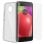 Avizar Funda de Silicona Transparente + Cristal Templado para Motorola Moto E4