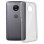 Avizar Funda de Silicona Transparente + Cristal Templado para Motorola Moto E4
