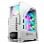 Nfortec Krater Vidro Templado USB 3.0 ARGB Branco