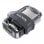 SanDisk Ultra Dual m3.0 lecteur USB flash 32 Go USB Type-A / Micro-USB 3.2 Gen 1 (3.1 Gen 1) Noir, Argent, Transparent