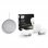 Pack Google Home Mini Altavoz Inteligente y Asistente Gris + Philips Hue Kit Iluminación Blanco A60