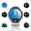 Tomate Dorado Amoled HR Smartwatch Bluetooth/WiFi/3G Plata con Correa Blanca