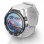Tomate Dorado Amoled HR Smartwatch Bluetooth/WiFi/3G Plata con Correa Blanca