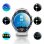 Tomate Dorado Amoled HR Smartwatch Bluetooth/WiFi/3G Plata con Correa Blanca