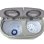 Lave-linge Camry CR8052 Top 3kg 450W Classe A Blanc/Gris Portable
