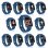 Fierro Sporty Reloj Smartwatch Curvo Azul