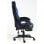 F36-2 Silla Gaming con Reposapiés Azul/Negra