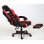 F36-2 Silla Gaming con Reposapiés Roja/Negra