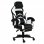F36-2 Cadeira Gaming com Apoio para Pés Branca/Preta