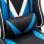 F004 Cadeira Gaming com Apoio para Pés Azul/Preta
