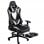 F004 Silla Gaming con Reposapiés Blanca/Negra