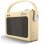 Akai R150BT Radio Despertador Vintage Bluetooth Beige