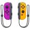 Set Joy-Con Nintendo Sinistra/Destra Viola Neon/Arancione Neon