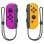 Gamepad Nintendo Joy-Con Morado Neón Naranja Bluetooth HD Rumble