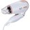 Secador de Pelo de Viaje Plegable Jata SC47B 1200W 2 Temperaturas 2 Velocidades con Accesorios Marrón Blanco