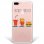 WoowCase Funda de Silicona Friends Forever Hamburguesa y Refresco para iPhone 8 Plus