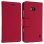 Avizar Funda Libro Billetera Roja para Nokia 930