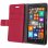 Avizar Funda Libro Billetera Roja para Nokia 930